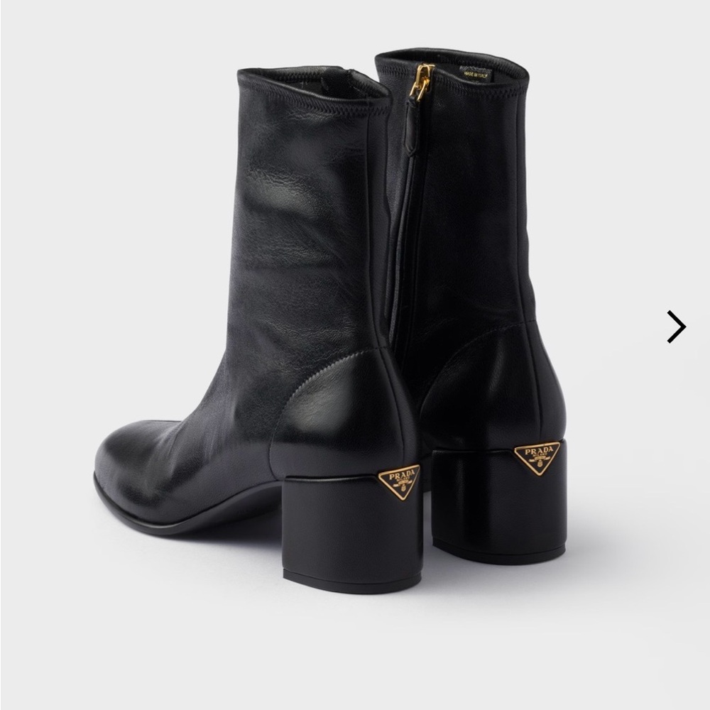 Prada Stretch Nappa Leather Booties 7.5